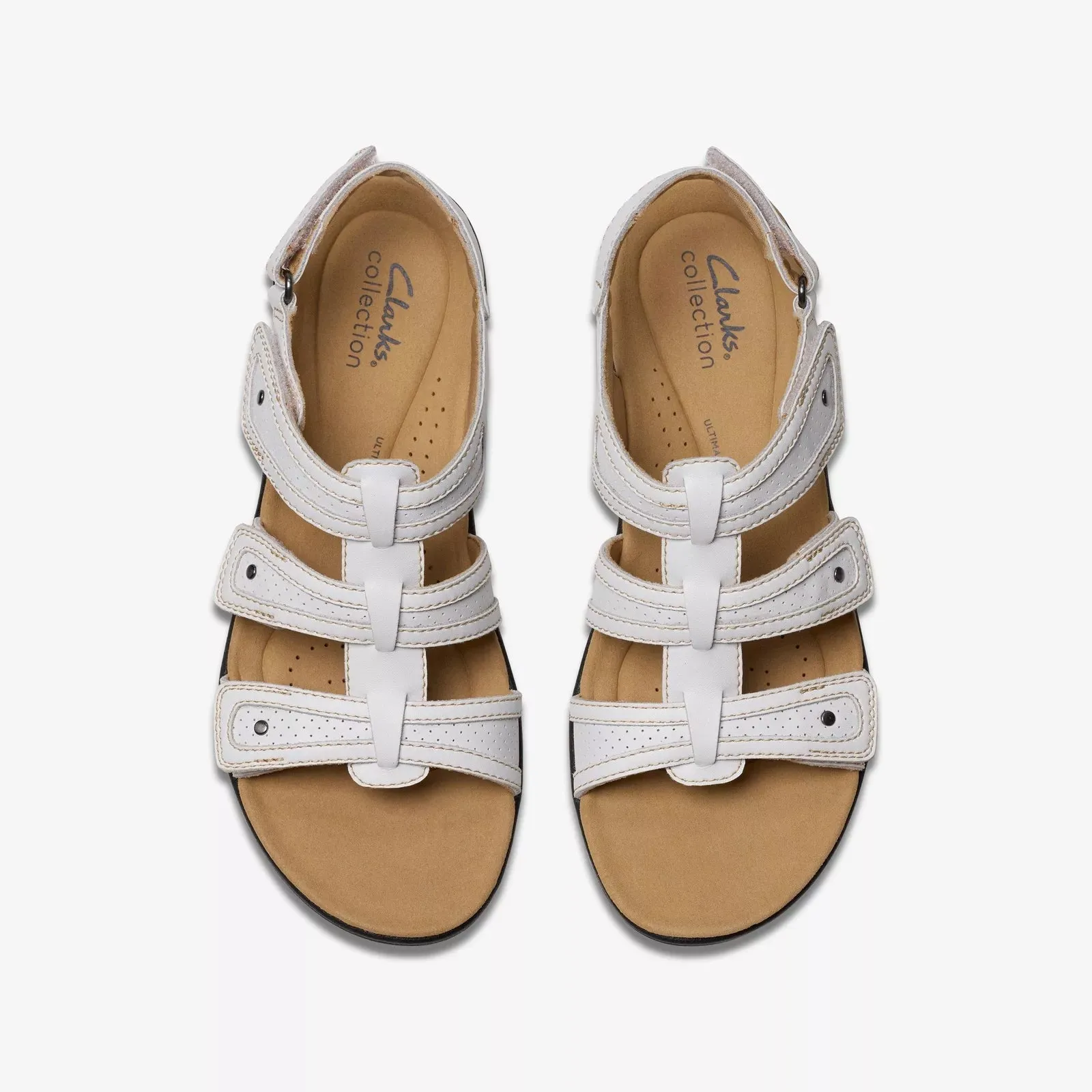 Clarks Women's Laurieann Ivy White Leather 26181701