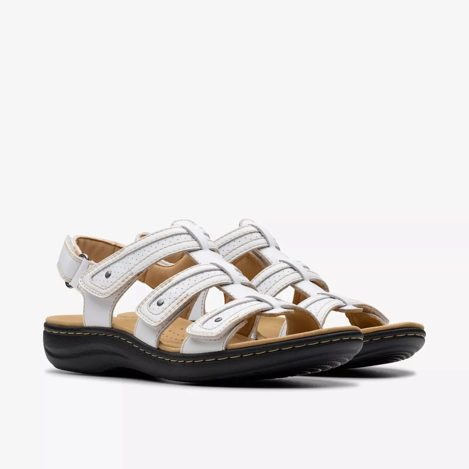 Clarks Women's Laurieann Ivy White Leather 26181701