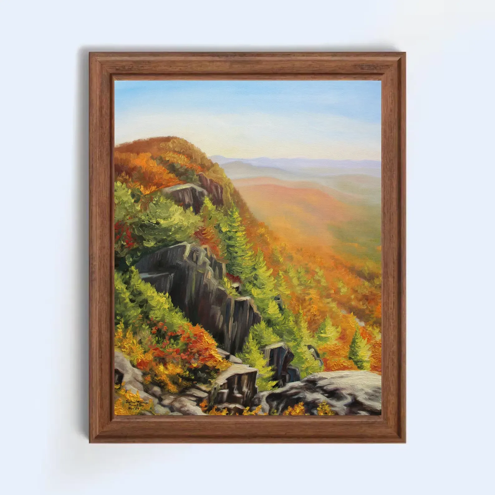 Cliffs from Mount Tom, MA 11x14 Print