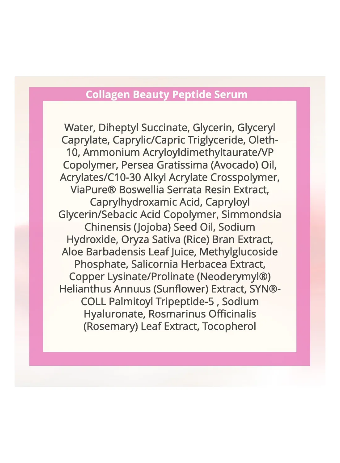 Collagen Beauty Peptide Serum 10ml