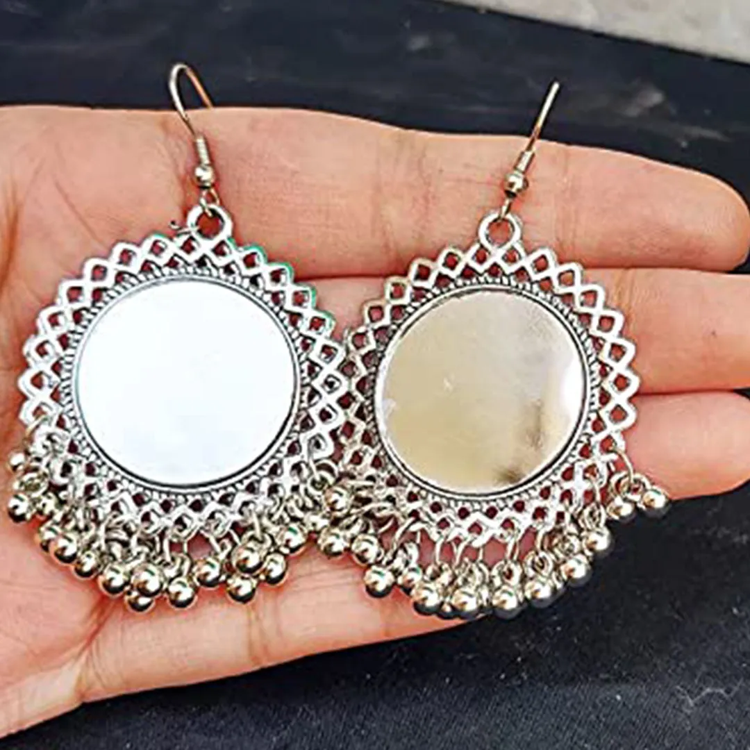 Combo of 2 Mirror and Layer Chandbali Jhumki