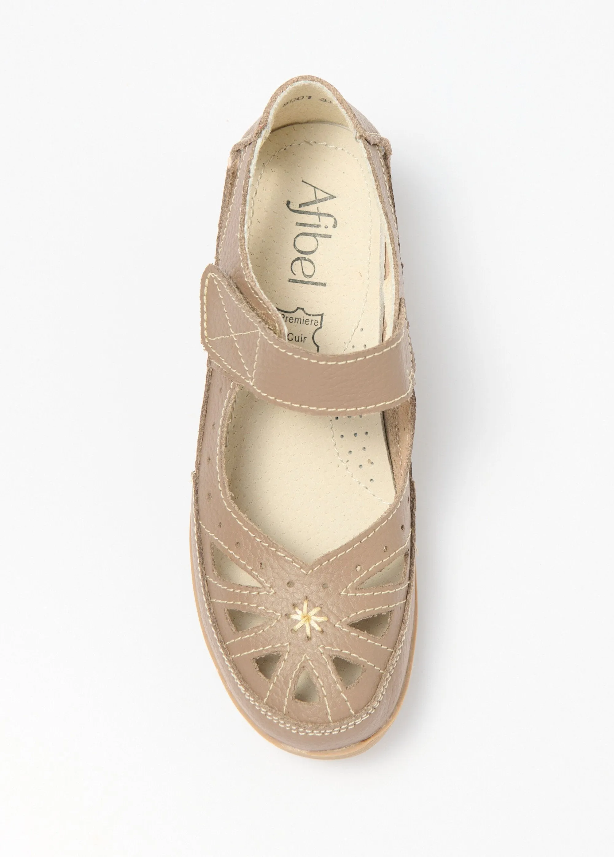 Comfort width Velcro sandals