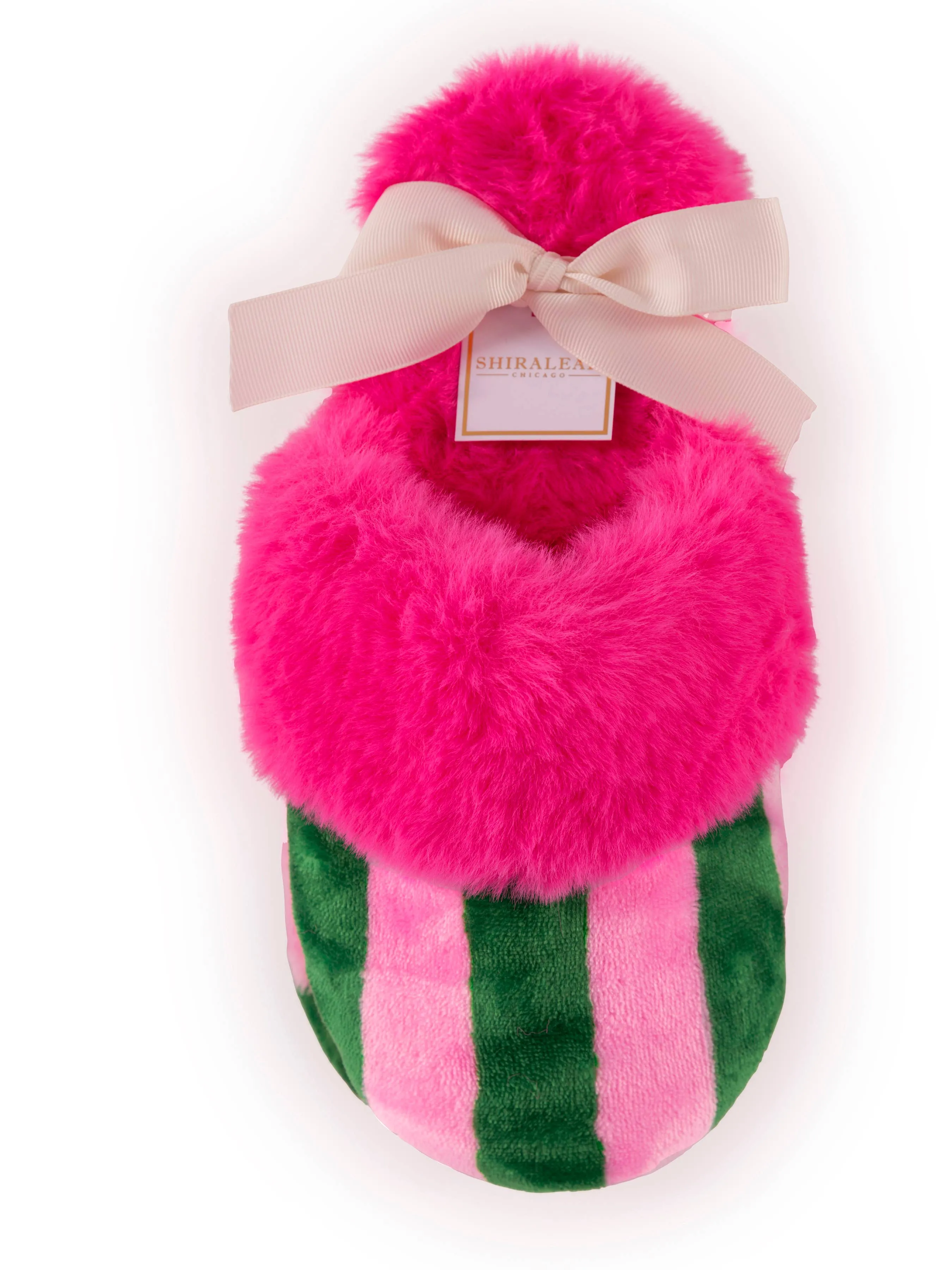 COZY STRIPED SLIPPERS