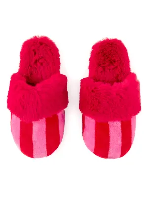 COZY STRIPED SLIPPERS