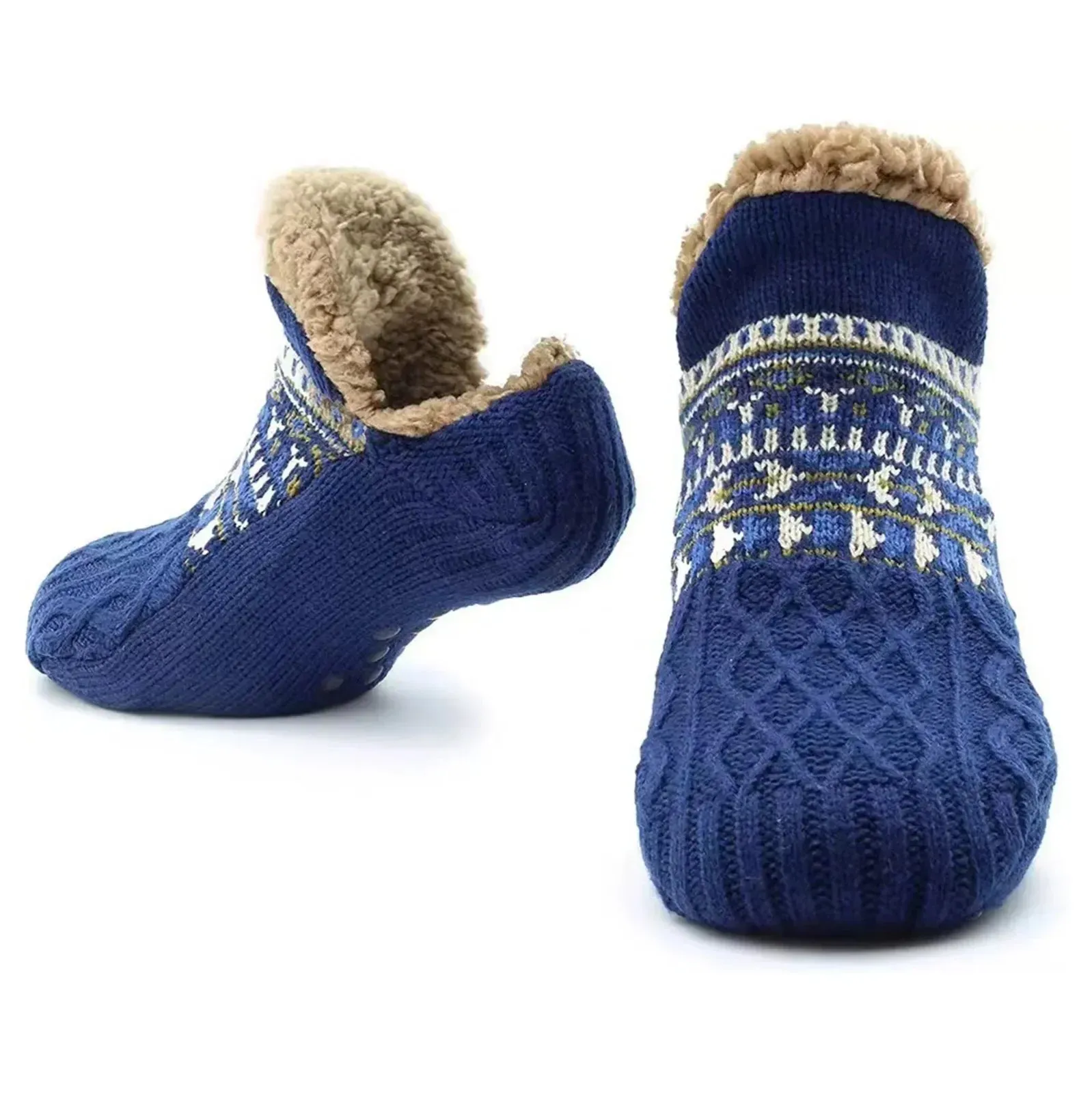 CozyGrip Unisex Warm Winter Non-Slip Floor Socks
