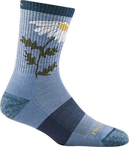 Darn Tough Womens 1988 Queen Bee Micro Crew Lightweight with Cushion Merino Wool Socks
