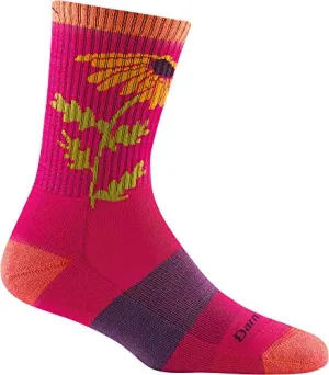 Darn Tough Womens 1988 Queen Bee Micro Crew Lightweight with Cushion Merino Wool Socks