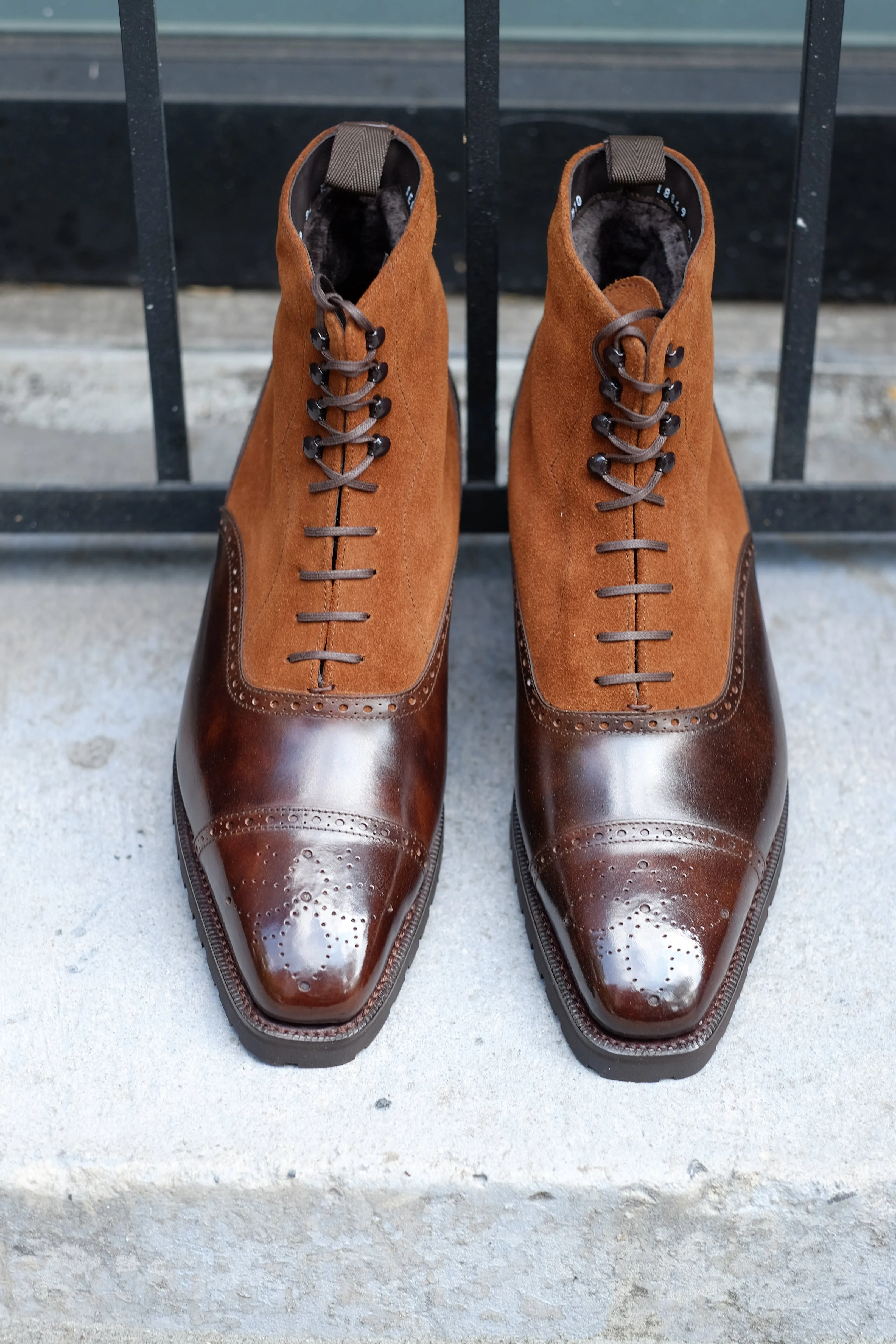 David - MTO - Dark Brown Museum Calf / Snuff Suede - MGF Last - Commando Sole