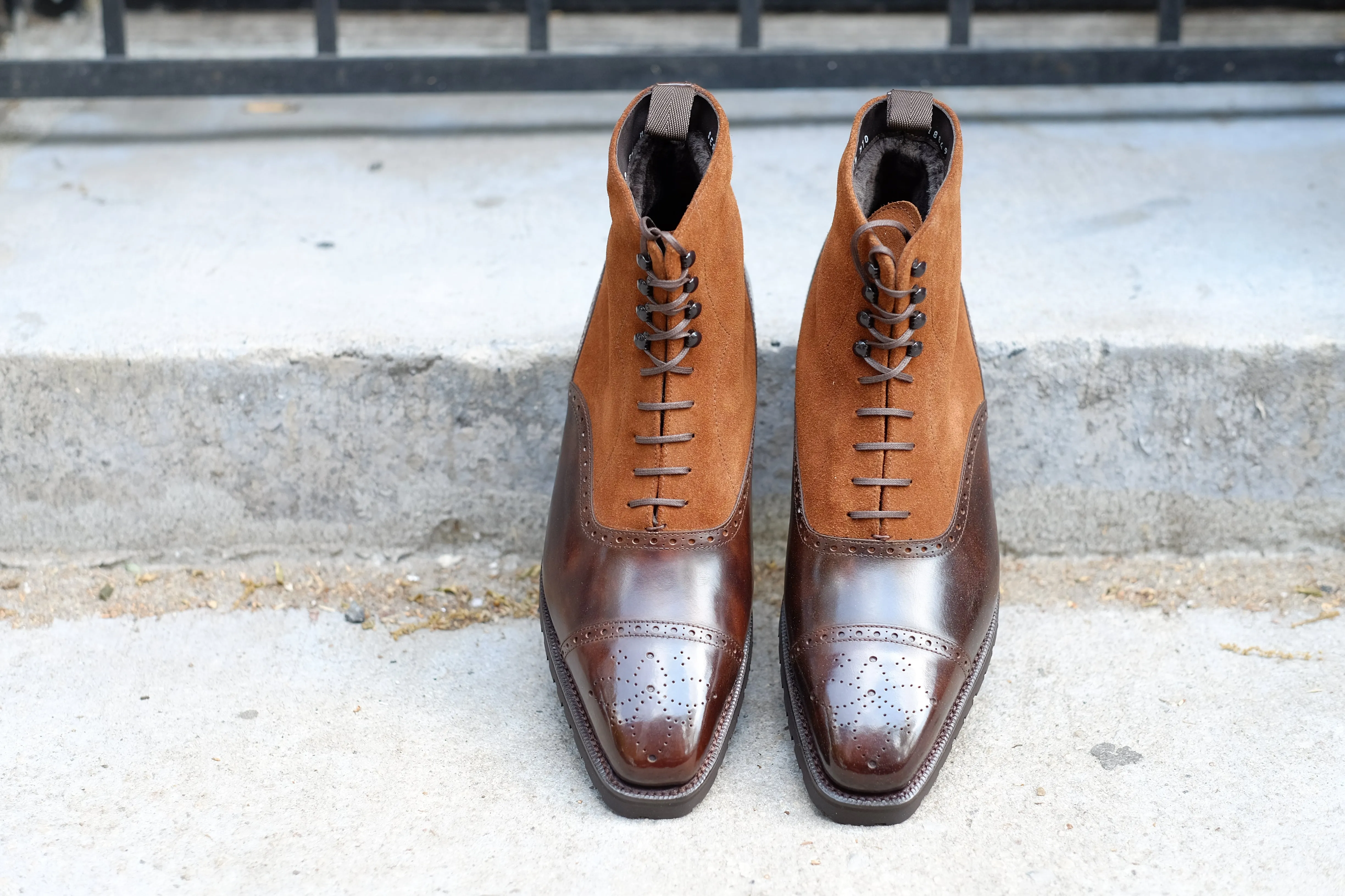 David - MTO - Dark Brown Museum Calf / Snuff Suede - MGF Last - Commando Sole