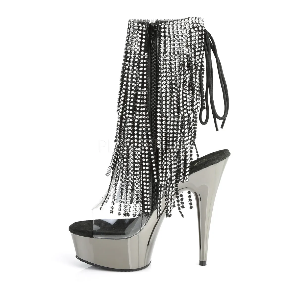 DELIGHT-1017RSF  Clear-Black/Dark Pewter Chrome