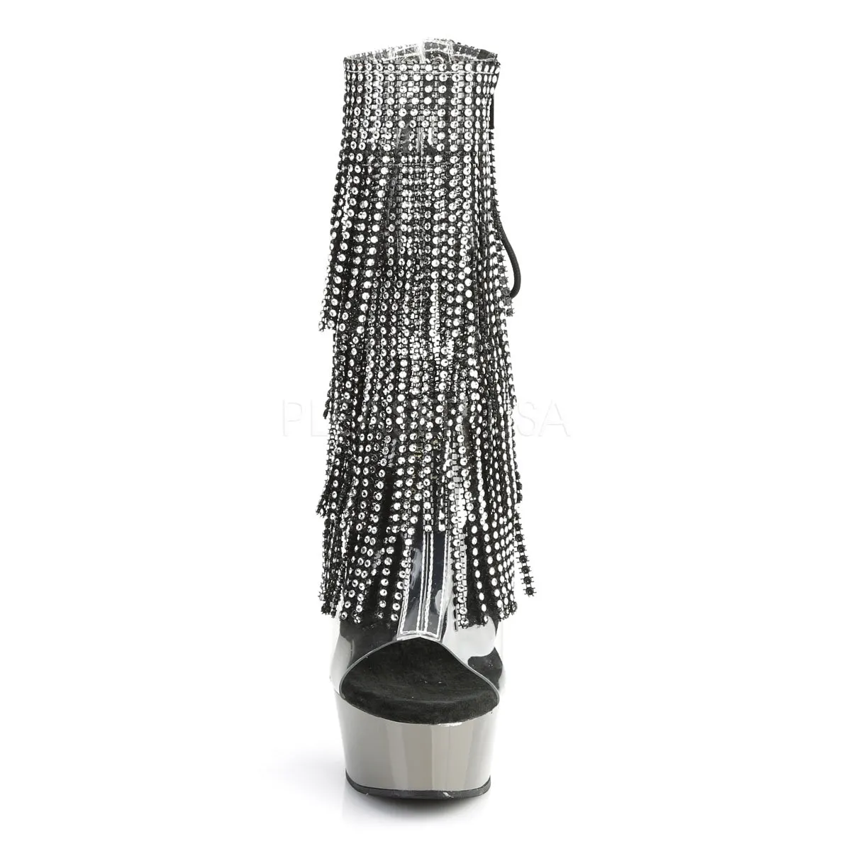 DELIGHT-1017RSF  Clear-Black/Dark Pewter Chrome