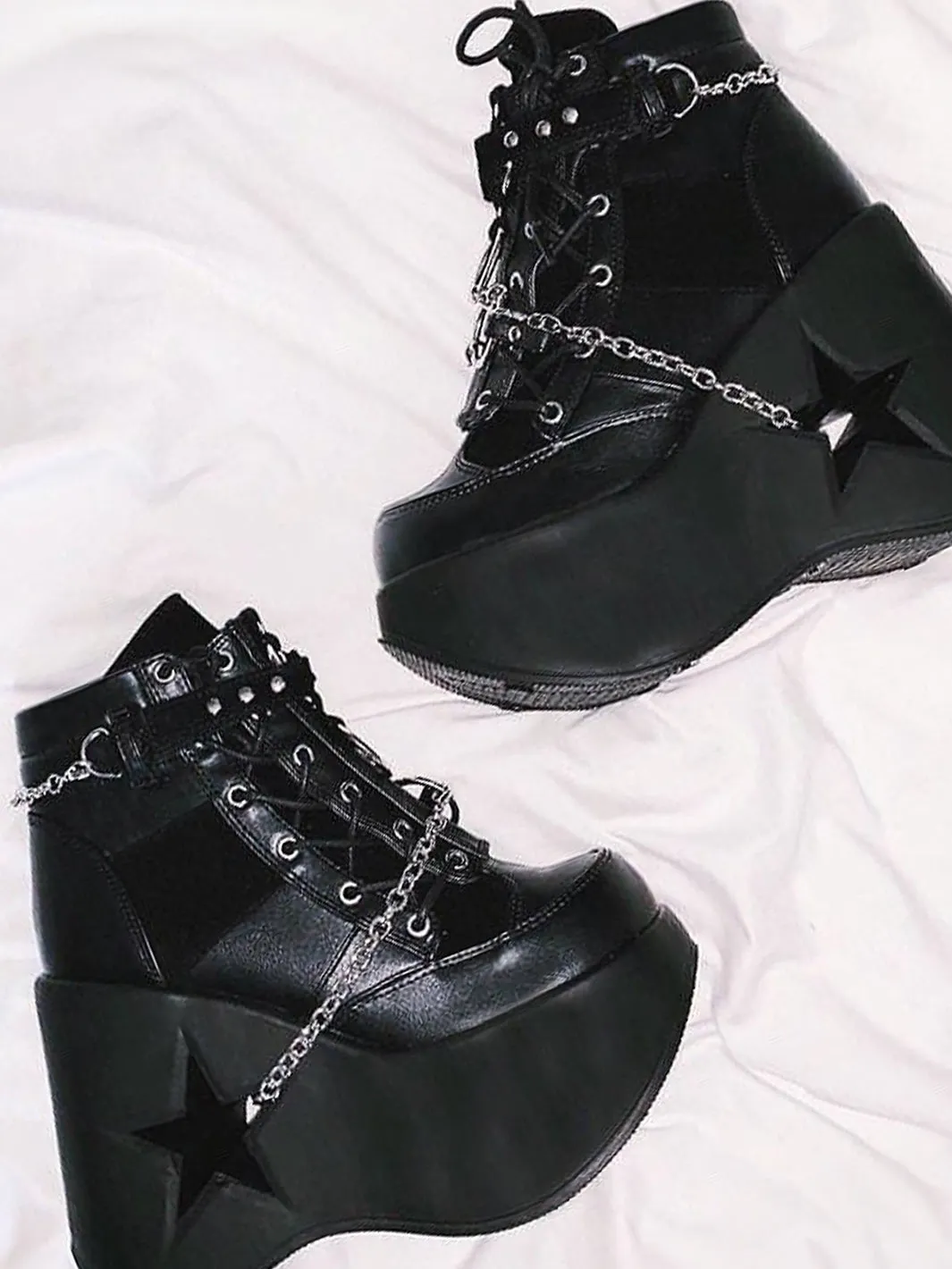 DEMONIA DYNAMITE-101 - BLACK VEGAN LEATHER ✰ PRE ORDER ✰