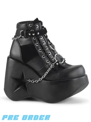 DEMONIA DYNAMITE-101 - BLACK VEGAN LEATHER ✰ PRE ORDER ✰