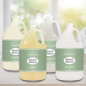 Desert Breeze Bath Toiletry 4 Pack Gallon Set