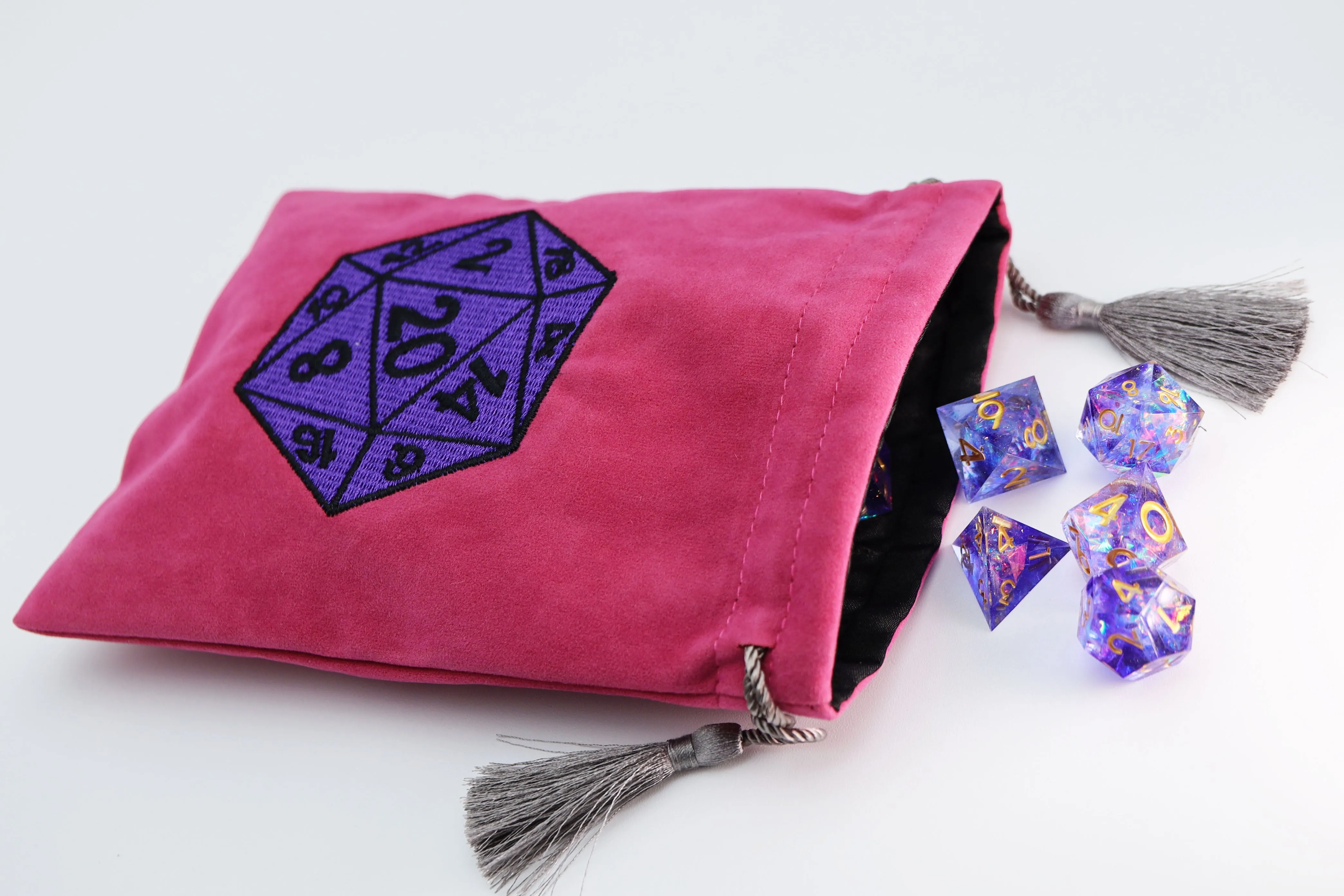 Dice Bag - Purple D20