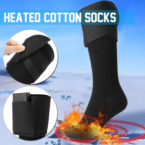 Electric Charging Battery Heated Cotton Socks