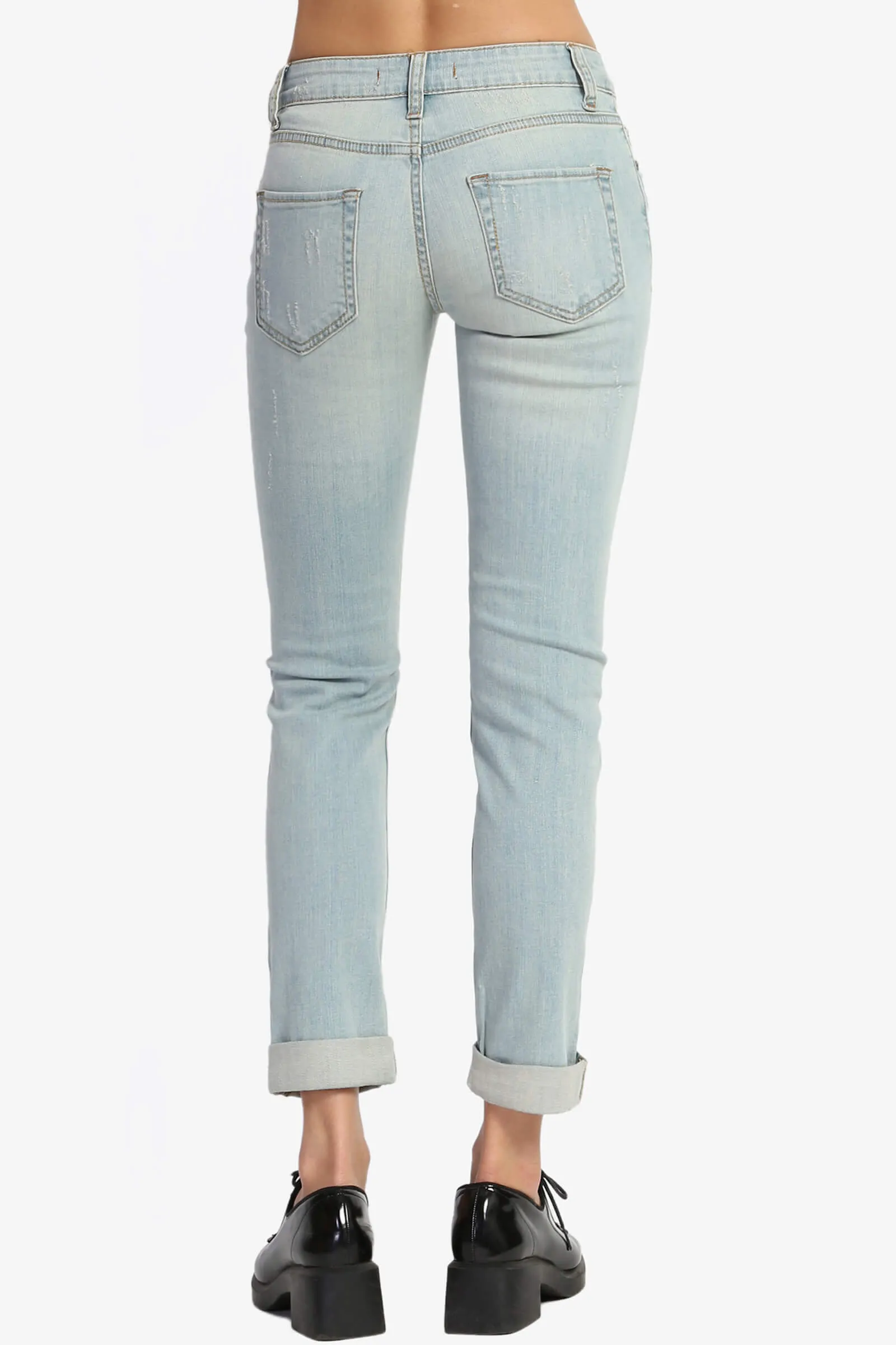 Emerson Heavy Distressed Slim Leg Jeans
