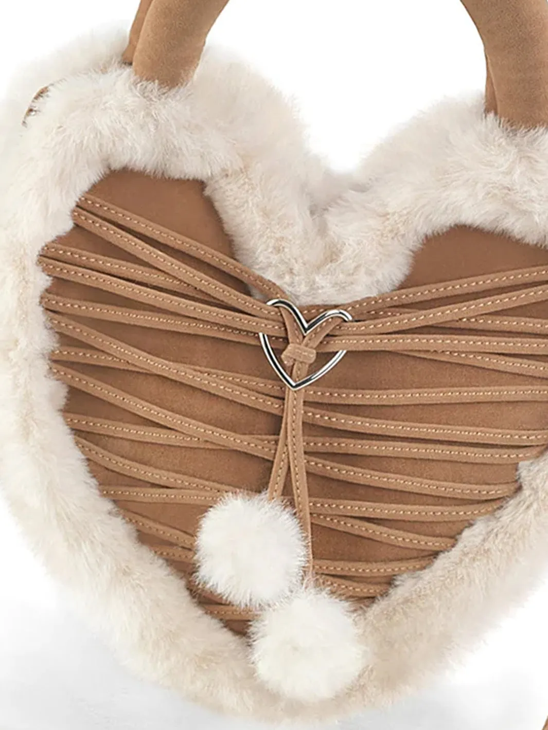 FAUX HEART SHAPED PURSE - CAMEL ✰ PRE ORDER ✰