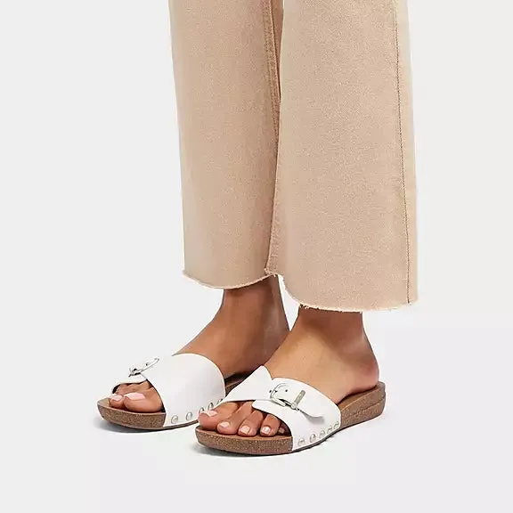 FitFlop IQushion Adjustable Buckle Leather Slide