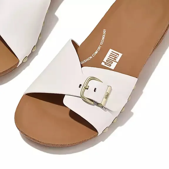 FitFlop IQushion Adjustable Buckle Leather Slide