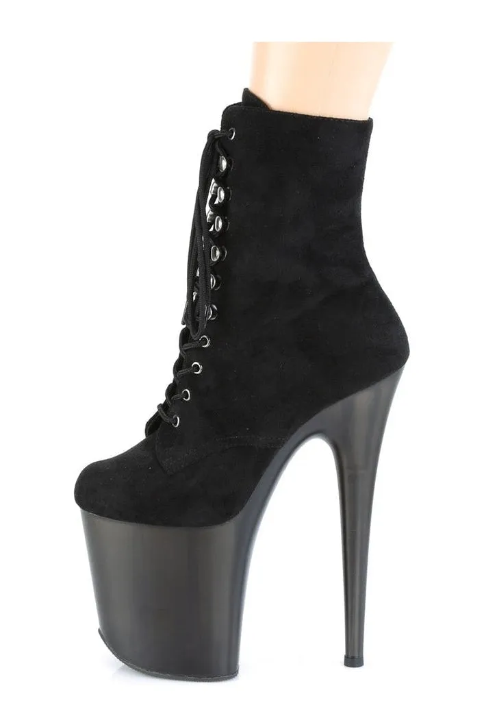 FLAMINGO-1020FST Exotic Boot | Black Faux Suede