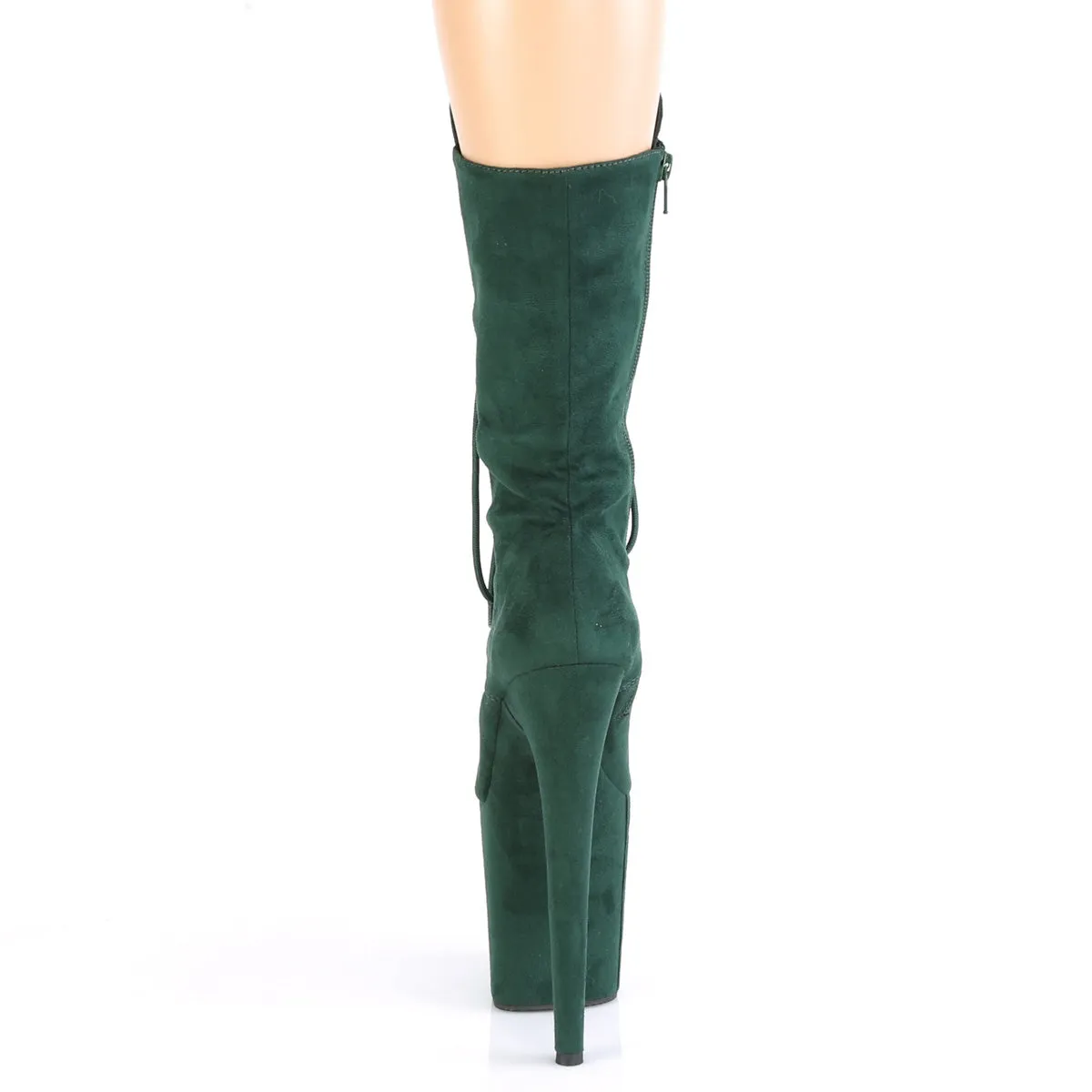 FLAMINGO-1050FS  Emerald Green Faux Suede/Emerald Green Faux Suede