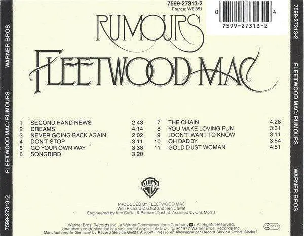 Fleetwood Mac: Rumours (CD, Album, RE)