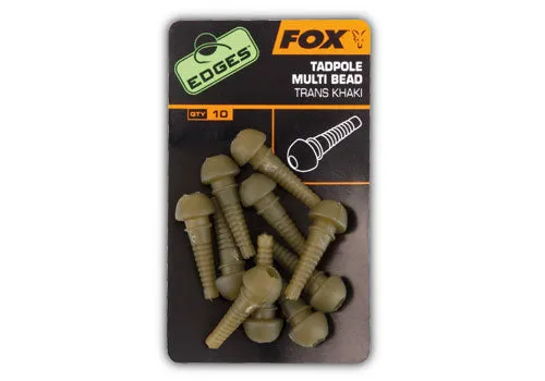 Fox Edges Tadpole multi bead x 10 trans khaki