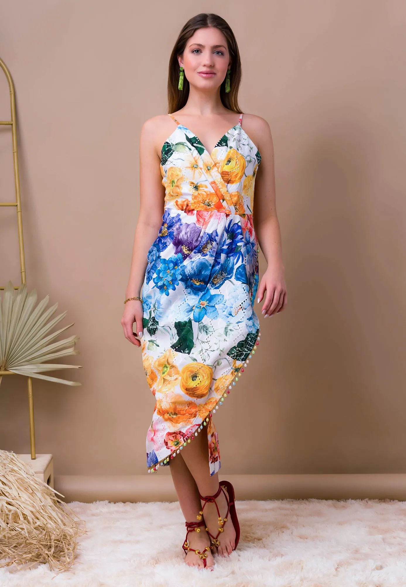 Freesia Wrap Dress | Floral Wedding Guest Dress