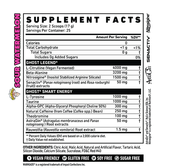 GHOST LEGEND V2 PRE WORKOUT 25 SERVE
