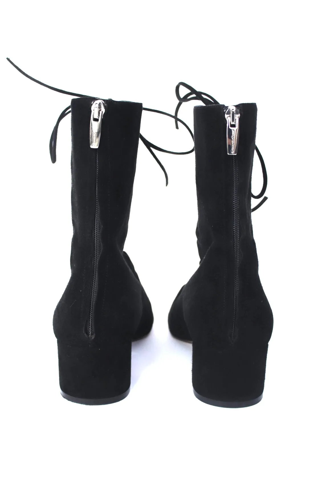Gianvito Rossi Suede Lace-Up Boots*