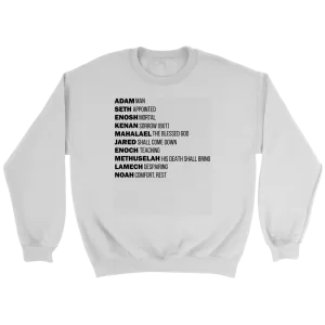 God's Plan From The Beginning Crewneck Part 1