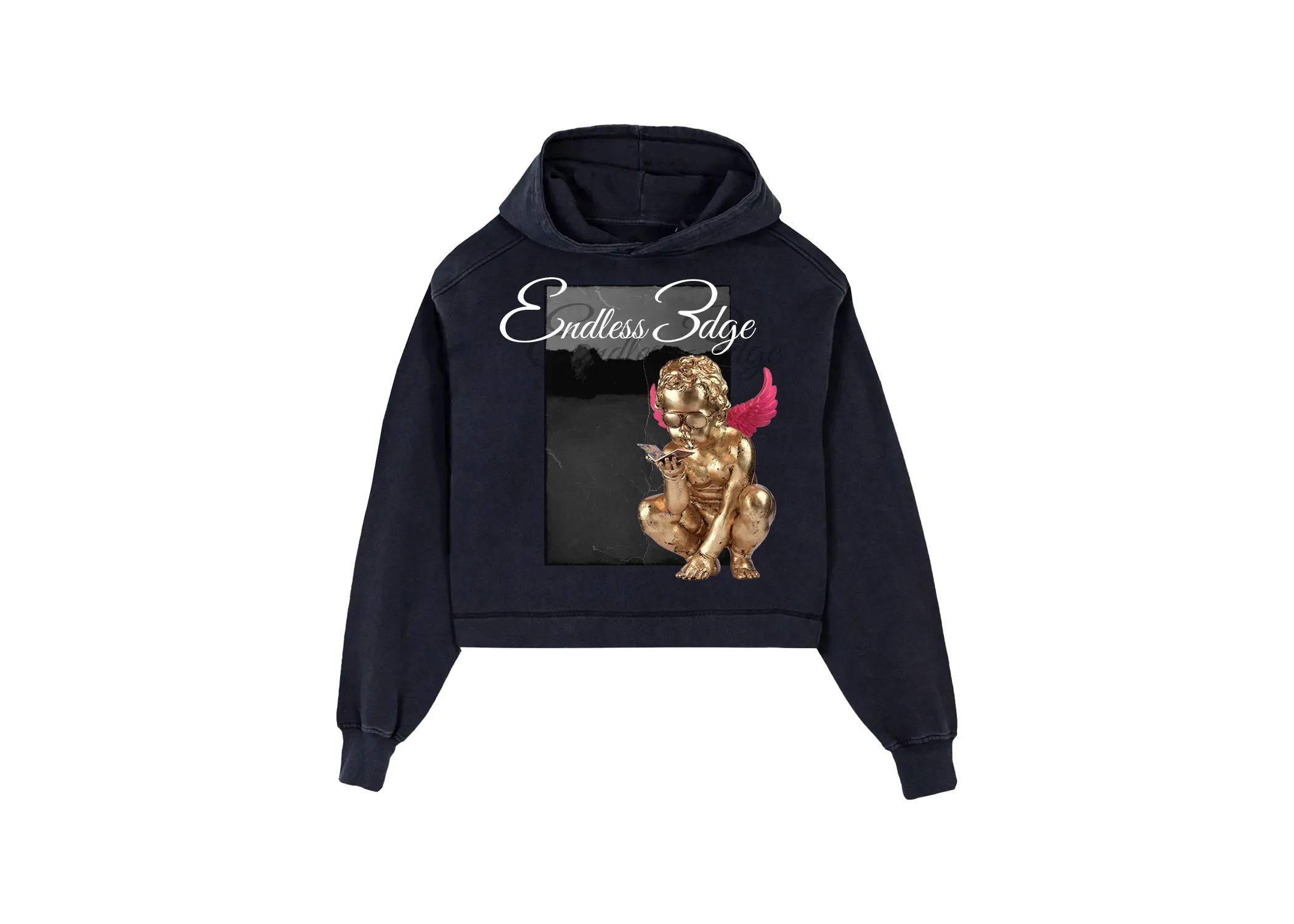 Golden Angel Cropped Hoodie
