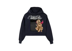Golden Angel Cropped Hoodie
