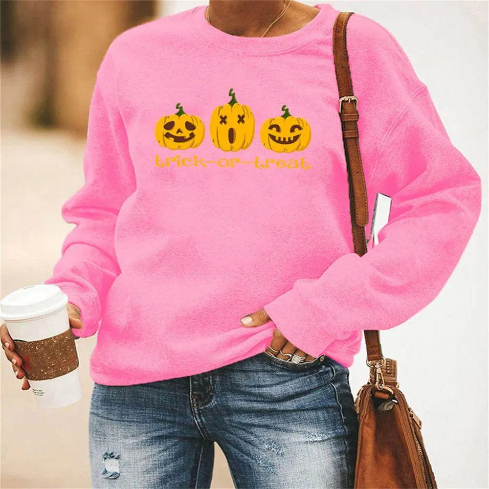 Graphic long Sleeve Shirts Trick Or Treat