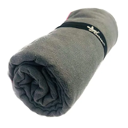 Grasshopr Suede Sports Towel (Pack of 2, Dark Grey)