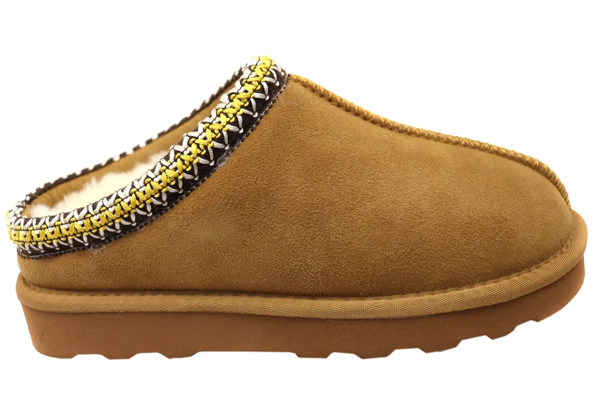 Grosby Brandy Ugg Womens Comfortable Open Back Slippers