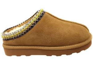 Grosby Brandy Ugg Womens Comfortable Open Back Slippers