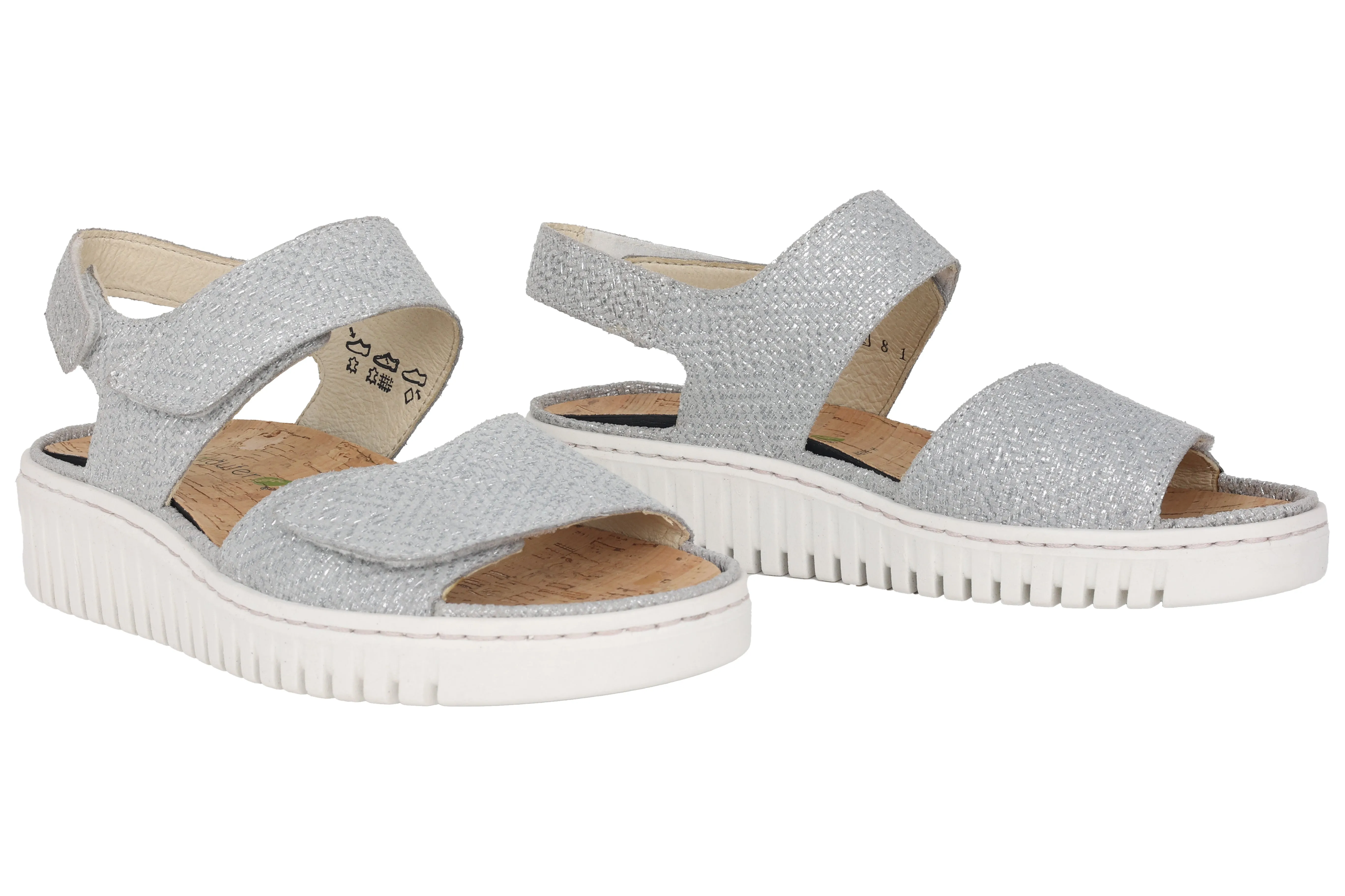 'H-Willow' women's wide fit (H) sandal - grey