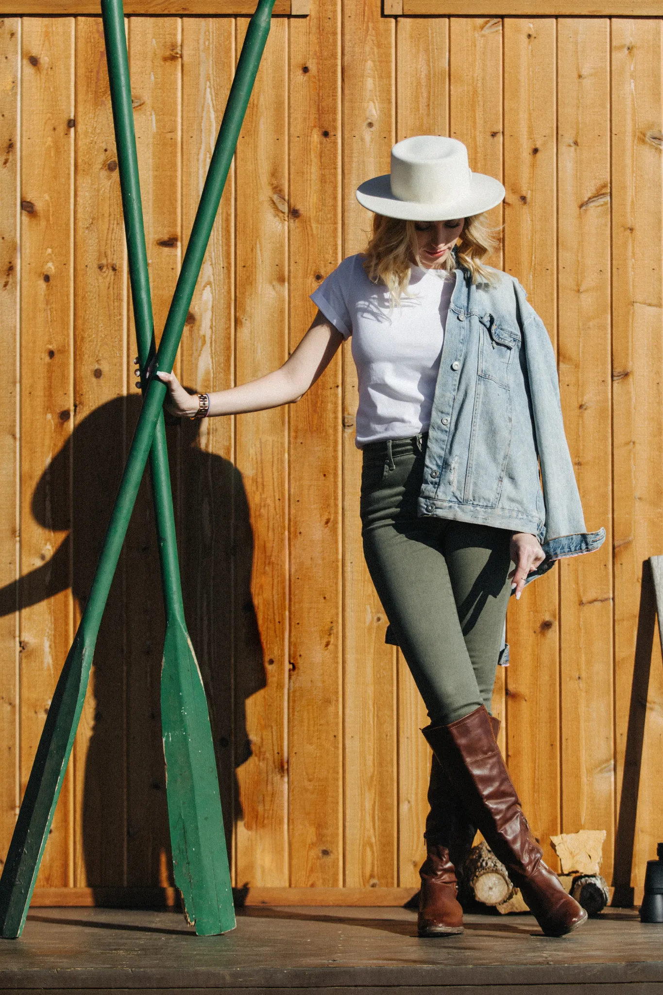 High-Rise Skinny - Soft Olive