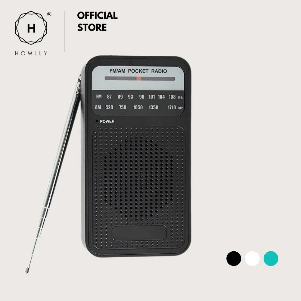 Homlly Portable Pocket Size FM/AM Radio with Loud Speaker