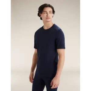Icebreaker Men's Merino 200 Oasis Short Sleeve Crewe Thermal Top - Midnight Navy