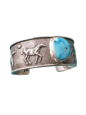 J. Pajarito Running Horses Cuff