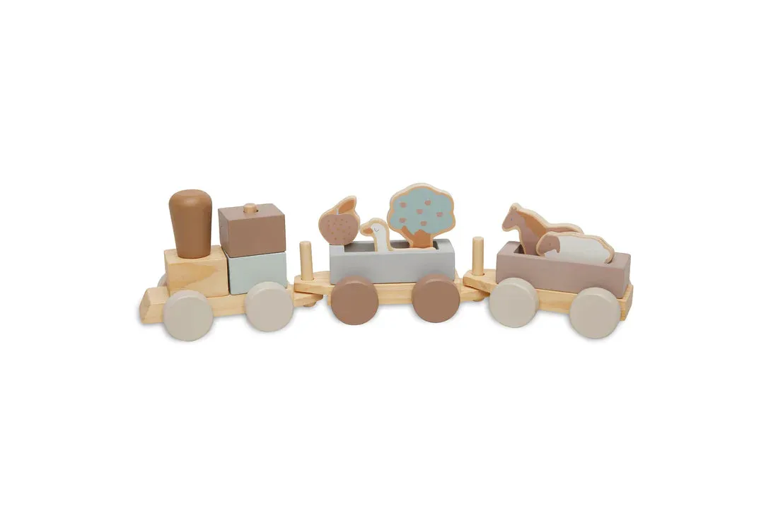 Jollein Wooden Toy Train 45x12cm - Farm