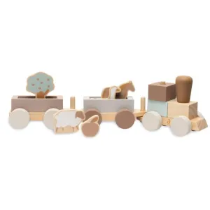 Jollein Wooden Toy Train 45x12cm - Farm