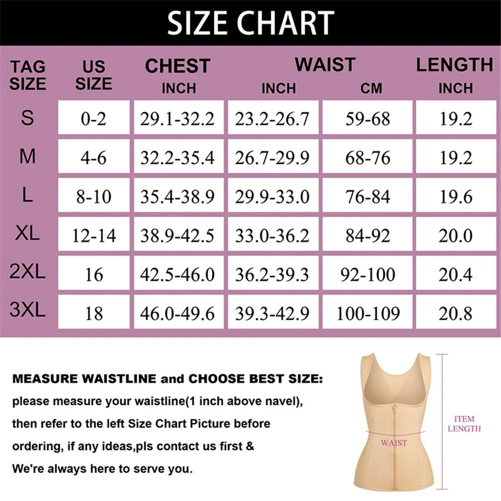 Junlan Women  Slimming  Corset with Inner Adjust Hooks