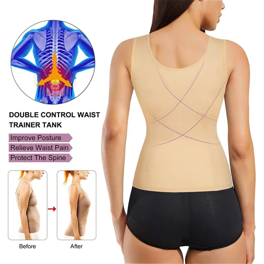 Junlan Women  Slimming  Corset with Inner Adjust Hooks