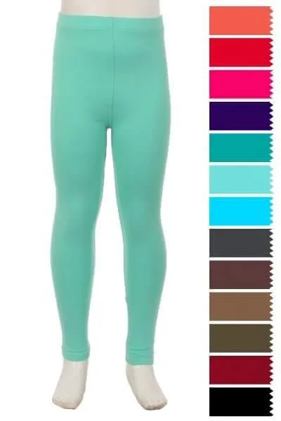 Kids Solid Leggings