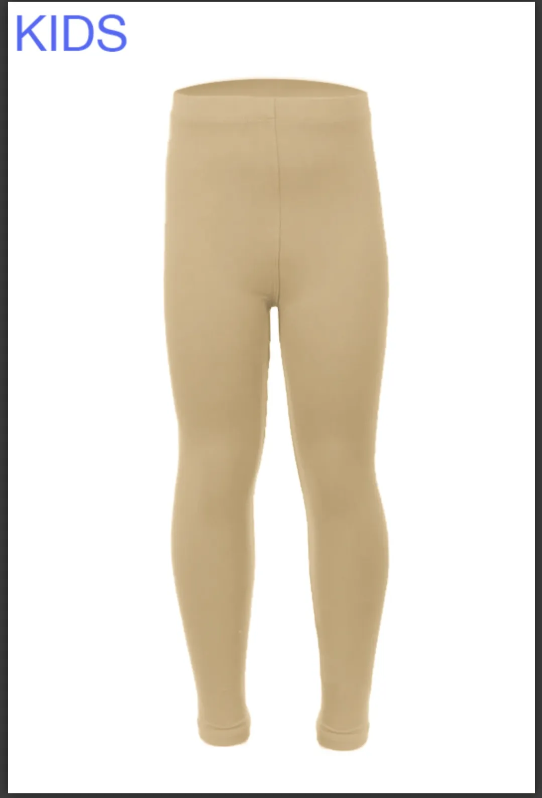 Kids Solid Leggings