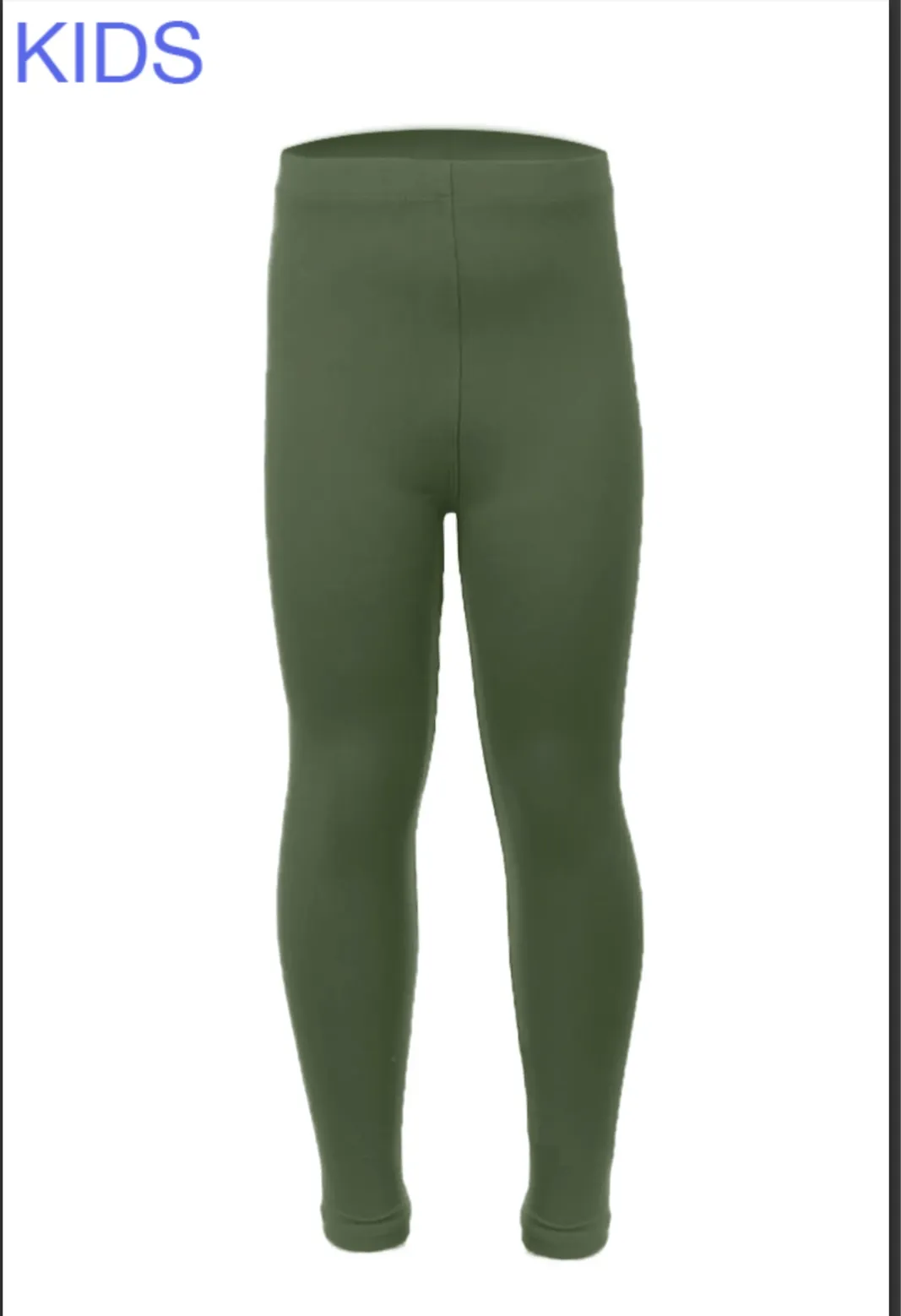 Kids Solid Leggings